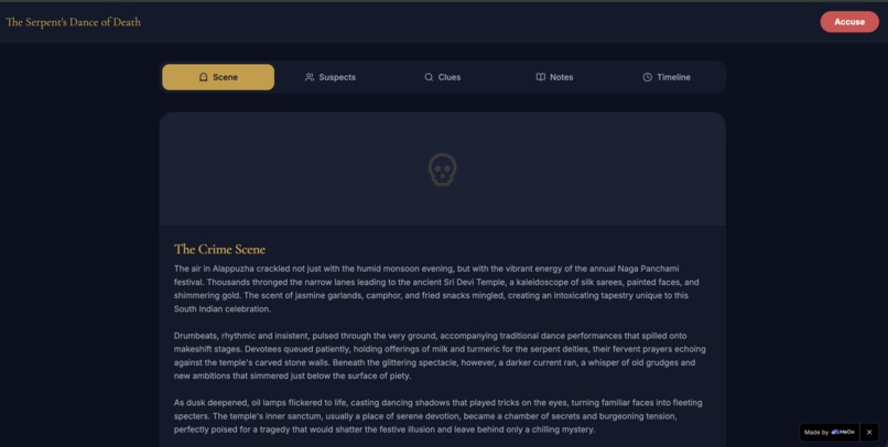Whodunit AI: AI-Powered Interactive Murder Mystery Generator – screenshot 4