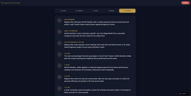 Whodunit AI: AI-Powered Interactive Murder Mystery Generator – screenshot 8