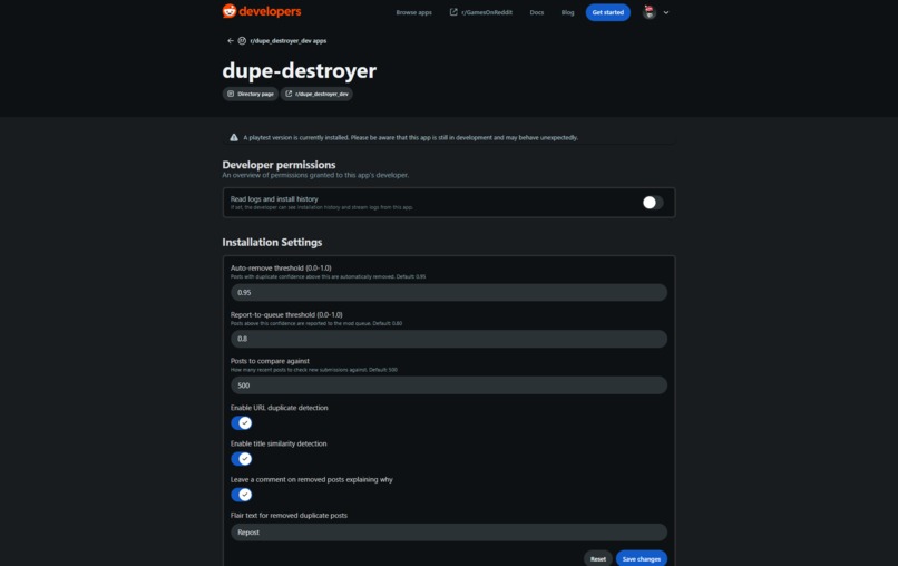 Duplicate Destroyer Devvit – screenshot 4