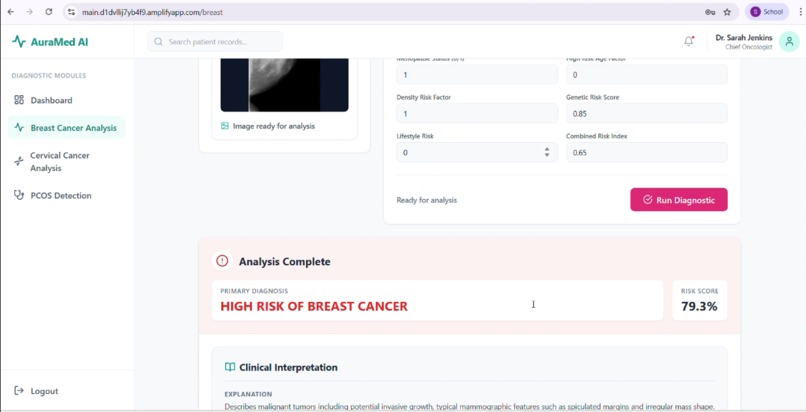 AuraMed: A Unified Multi-Pathology Diagnostic System – screenshot 1