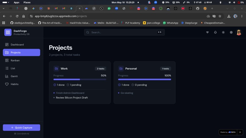 DashForge – screenshot 1