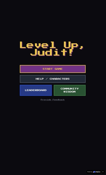 Level Up, Judit! – screenshot 1