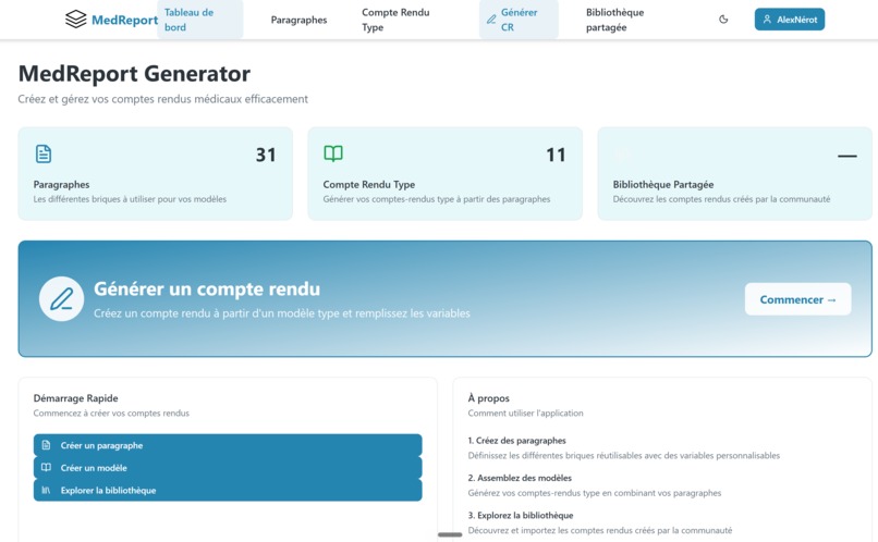 The perfect report for each surgical intervention – screenshot 1