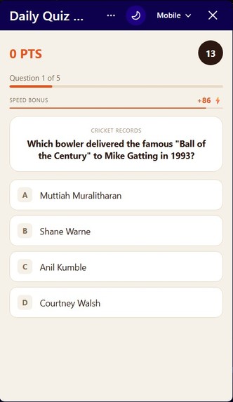 QuizMaster — Daily Community Quiz – screenshot 2