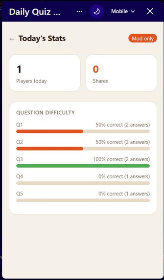 QuizMaster — Daily Community Quiz – screenshot 1