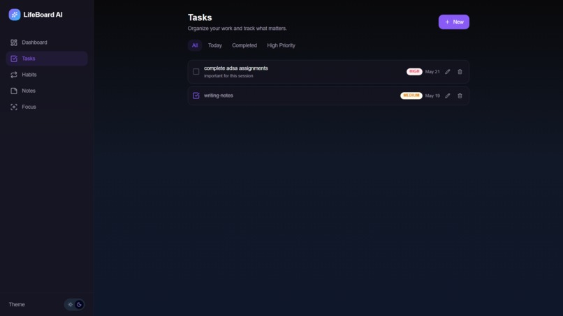 LifeBoard-AI – screenshot 4