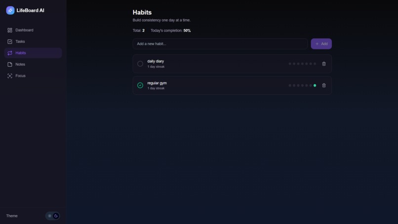 LifeBoard-AI – screenshot 5