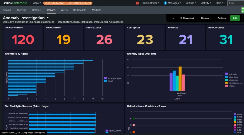 Agentic AI Observability for Splunk  – screenshot 2