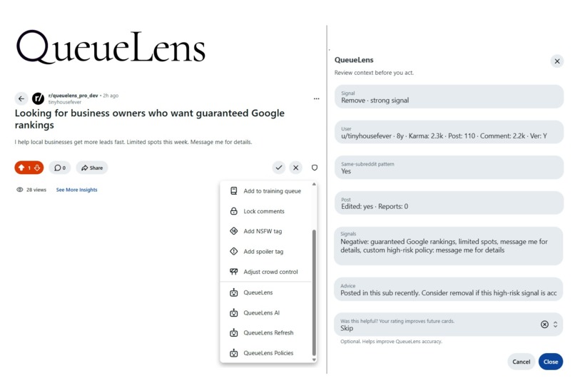 QueueLens – screenshot 1