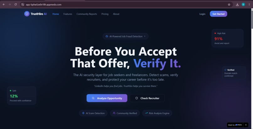 TrustHire AI – screenshot 1