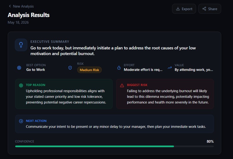 Decision Compass – screenshot 3