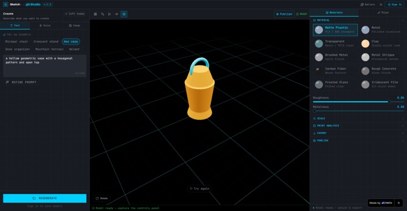 Sketch to 3D Studio – screenshot 2