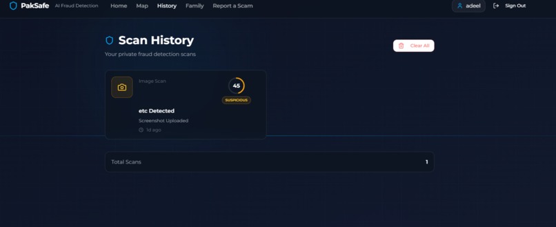 PakSafe – screenshot 2