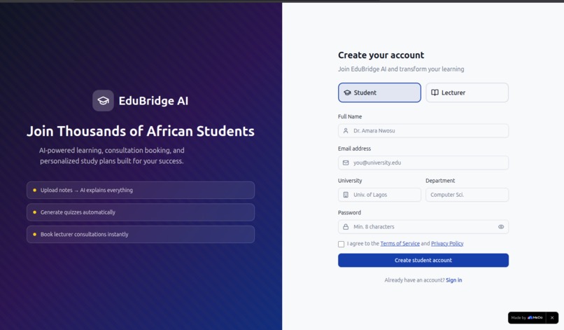 EduBridge AI – screenshot 2