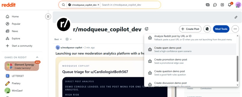 ModQueue Copilot – screenshot 3