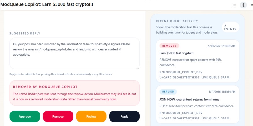 ModQueue Copilot – screenshot 5