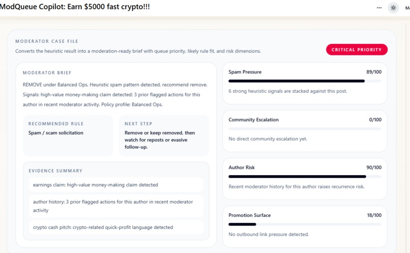 ModQueue Copilot – screenshot 6