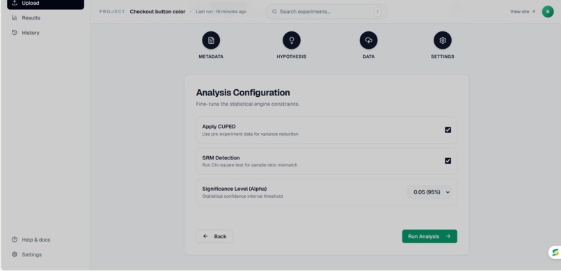 Infer - AI-Powered A/B Testing & Causal Inference Platform – screenshot 2