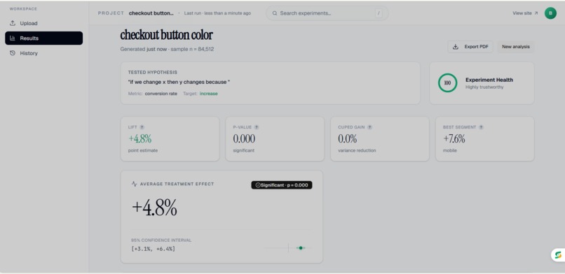 Infer - AI-Powered A/B Testing & Causal Inference Platform – screenshot 3