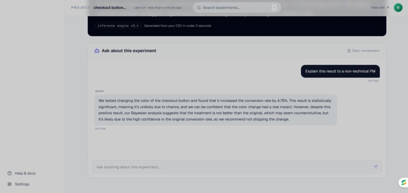 Infer - AI-Powered A/B Testing & Causal Inference Platform – screenshot 5