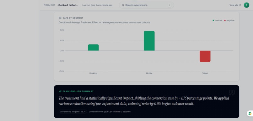 Infer - AI-Powered A/B Testing & Causal Inference Platform – screenshot 6
