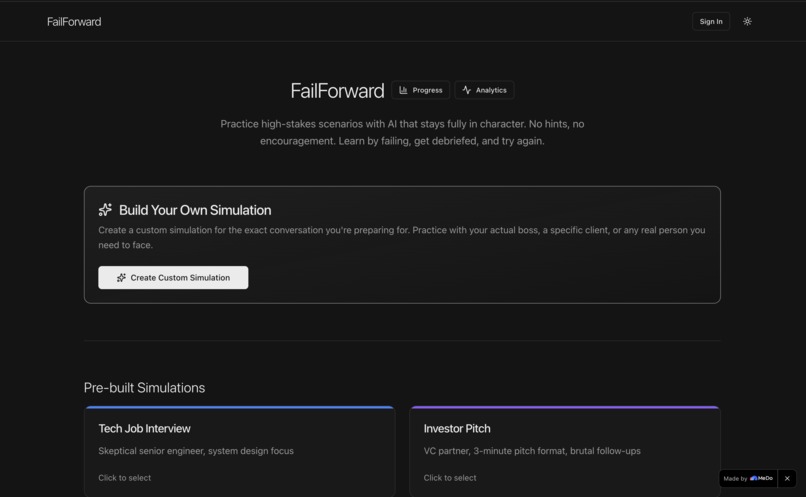 FailForward – screenshot 1