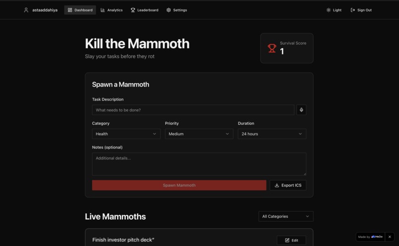 Kill the Mammoth – screenshot 1