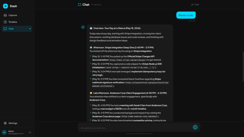 Stash : Paste Anything. Find Everything. Replay Your Day. – screenshot 3