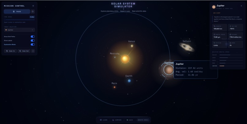 Interactive Solar System Simulator – screenshot 7