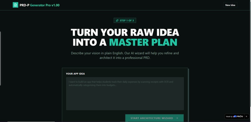 PRD-P Generator Pro v1.00 – screenshot 1
