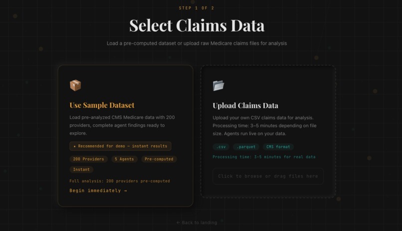 Sentinel: Multi-Agent Fraud Investigation System – screenshot 1