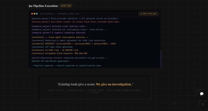 Sentinel: Multi-Agent Fraud Investigation System – screenshot 3