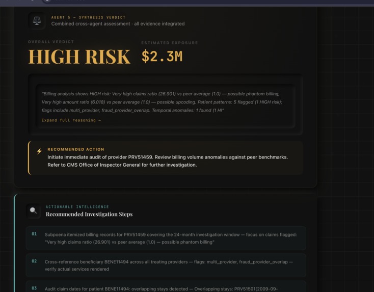 Sentinel: Multi-Agent Fraud Investigation System – screenshot 13