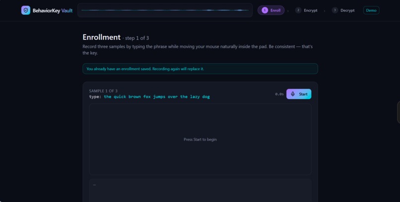 BehaviorKey Vault – screenshot 3