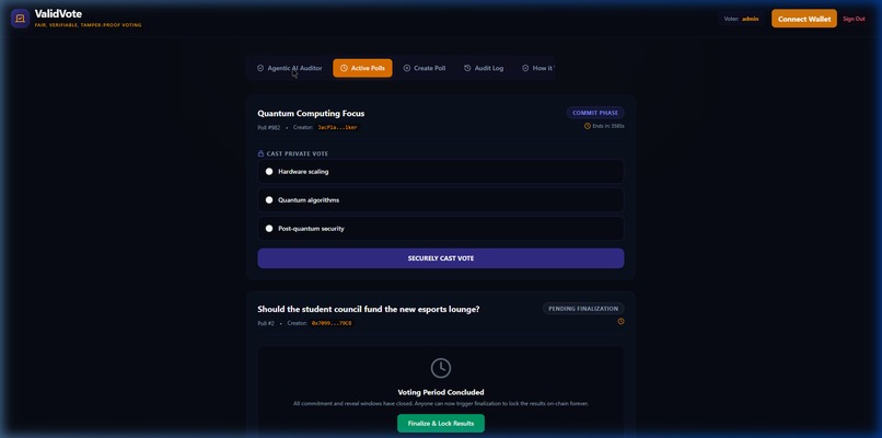 ValidVote – screenshot 1
