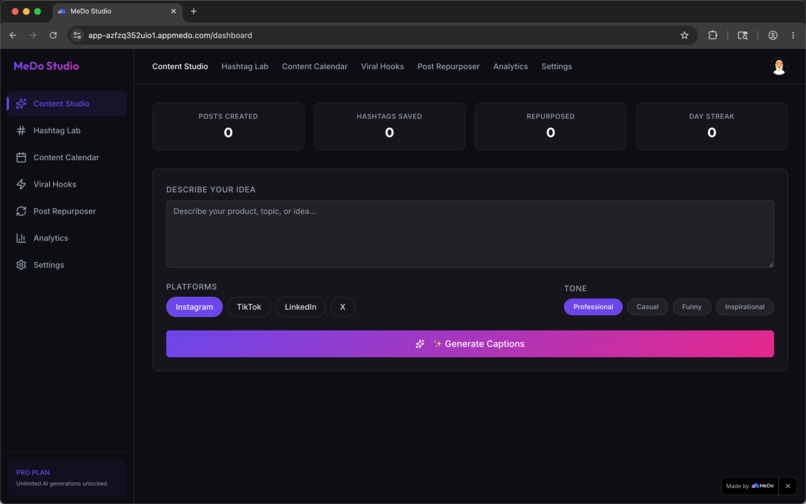 MeDo Studio – screenshot 5