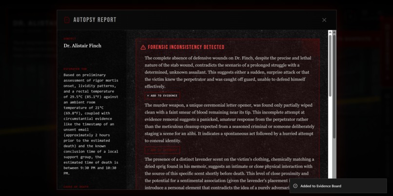Shadow Verdict: A Detective Game – screenshot 5