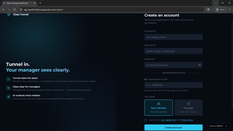 GlassTunnel – screenshot 1