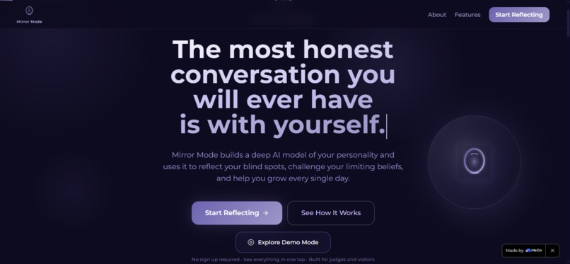Mirror Mode - Know Yourself Deeply – screenshot 1