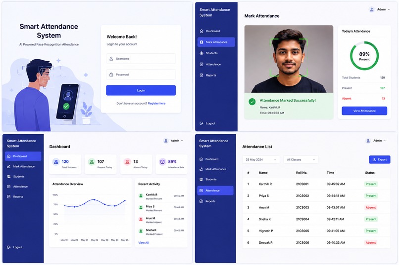 Smart Attendance System using AI – screenshot 1