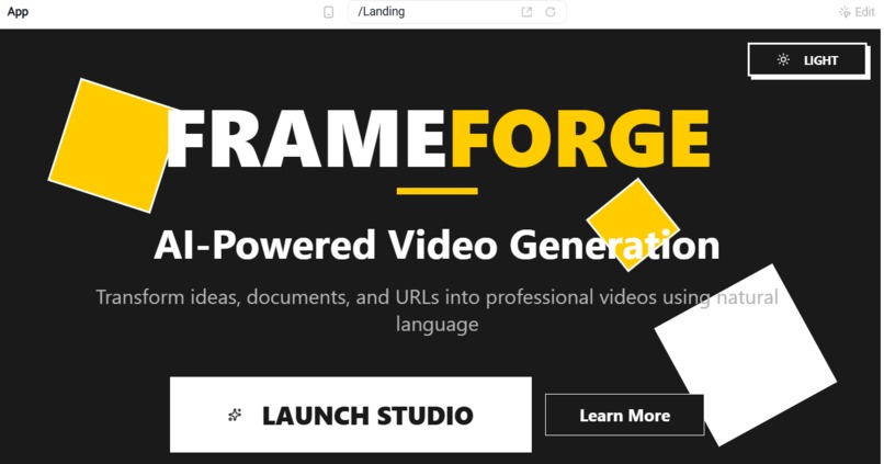 FrameForge – screenshot 1