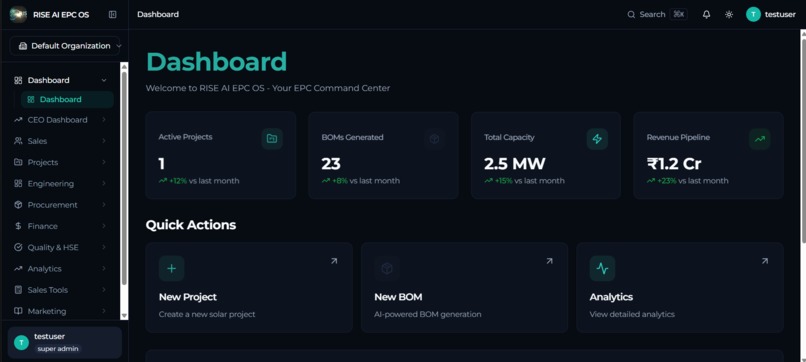 RISE AI EPC OS – screenshot 2