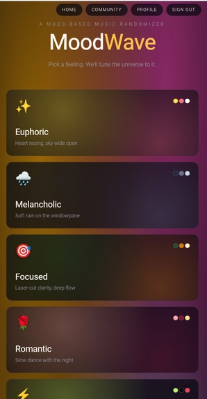 MOODWAVE – screenshot 2