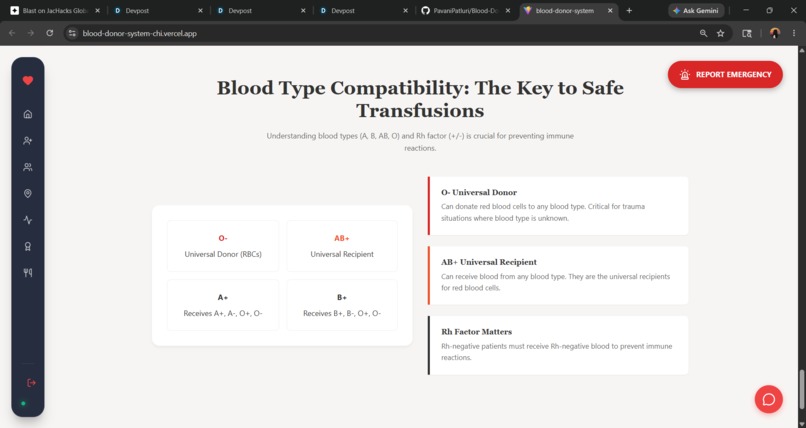 Blood Donor Matching System – screenshot 5