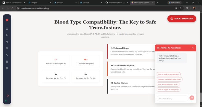 Blood Donor Matching System – screenshot 4