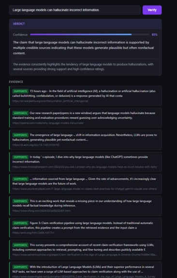 Veritas - Multi-Agent AI Fact Verification System – screenshot 2