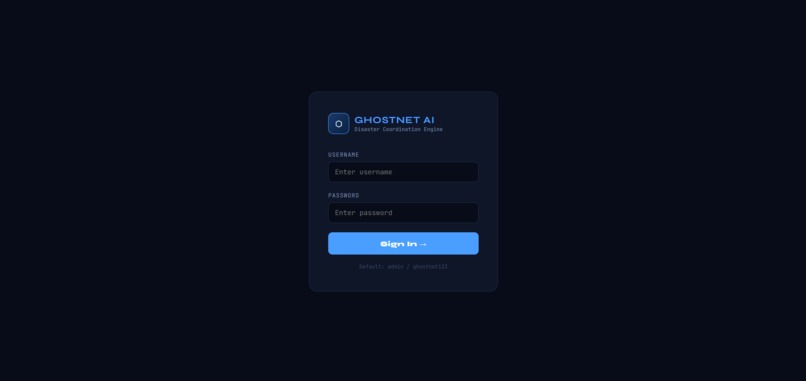 GhostNet AI — Jac-Powered Disaster Coordination Engine – screenshot 1