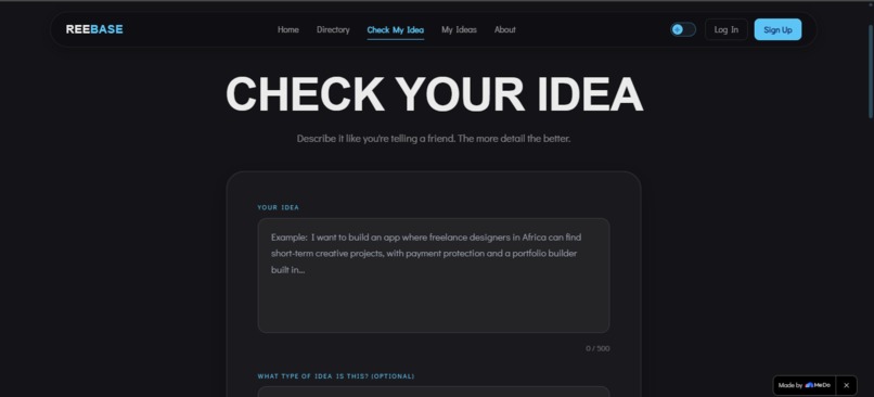 REEBASE – screenshot 3