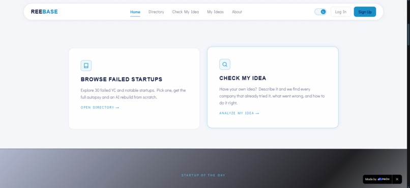 REEBASE – screenshot 4