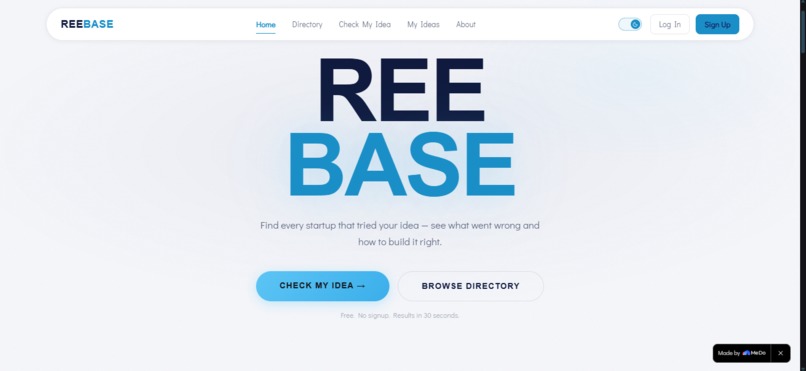 REEBASE – screenshot 1